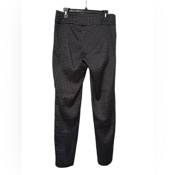 New Directions Stretch Slim Pull On Pants Leggings Black White Size 10 - Picture 4 of 6
